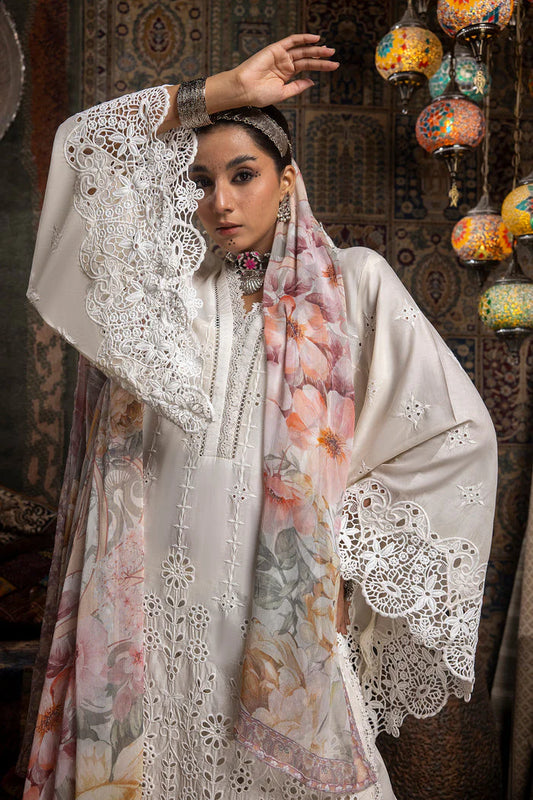 MARIA-B-LAWN CHICKENKARI EMBROIDERY WITH DIAMOND PRINT DUPATTA-BIC-4008