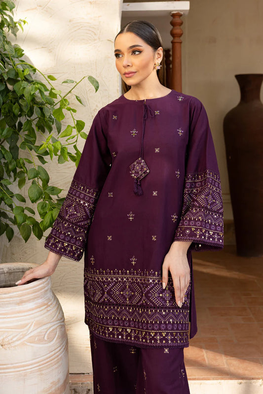 Batik- 2PC Lawn Embroidered Shirt With Lawn Embroidered Trouser-BIC-3452