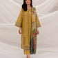 BATIK - 3PC DHANAK EMBROIDERED SHIRT WITH COUTURE WOOL SHAWL & TROUSER-BIC-3142