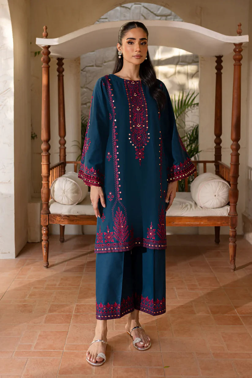 BATIK-2PC SEQUIN EMBROIDERED SHIRT