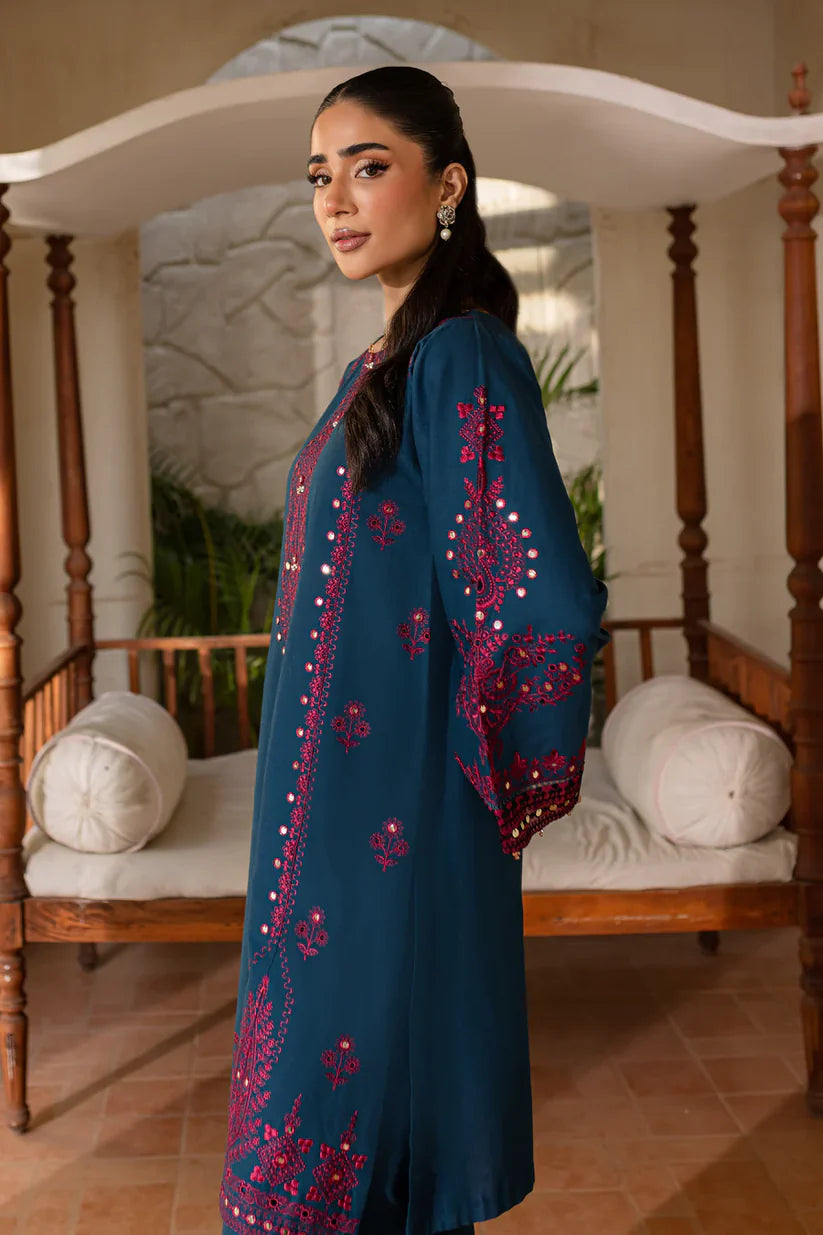 BATIK-2PC SEQUIN EMBROIDERED SHIRT