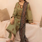 MOHAGNI.-3PC LAWN EMBROIDERED SHIRT WITH MONARK PRINT DUPATTA AND TROUSER-BIC-3579