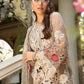 MARIA B- LAWN 3PC CHIKENKARI EMBROIDERED SHIRT WITH ORGANZA EMBROIDERED READY TO WEAR DUPATTA WITH TROUSER -BIC-