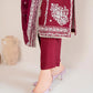 GARNET-3PC LAWN EMBROIDERED SHIRT WITH CHIFFON EMBROIDERED DUPATTA AND TROUSER-BIC-3554