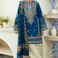 ZAHRA SHAHJAHAN- 3PC DHANAK EMBROIDERED SHIRT WITH WOOL PRINT SHAWL -BIC-3189