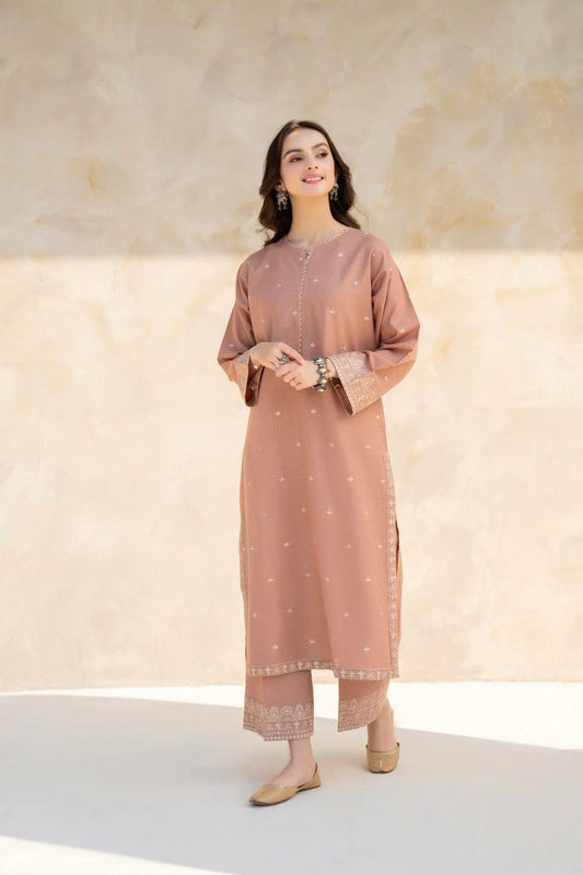 JAZMIN-2PC LAWN EMBROIDRED SHIRT WITH LAWN EMBROIDRED TROUSER-BIC-3451