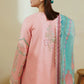 ZAHRA SHAHJAHAN- 3PC LAWN EMBROIDERED SHIRT WITH DIAMOND PRINT DUPATTA-BIC-2802