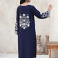 FEROZAE-2PC DHANAK EBROIDERED SHIRT WITH DHANAK EMBROIDERED SLEEVES-BIC-3390