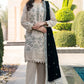 Momina Collection-3PC DHANAK EMBROIDERED SHIRT WITH VELVET EMBROIDERED READY TO WEAR SHAWL-BIC-1520